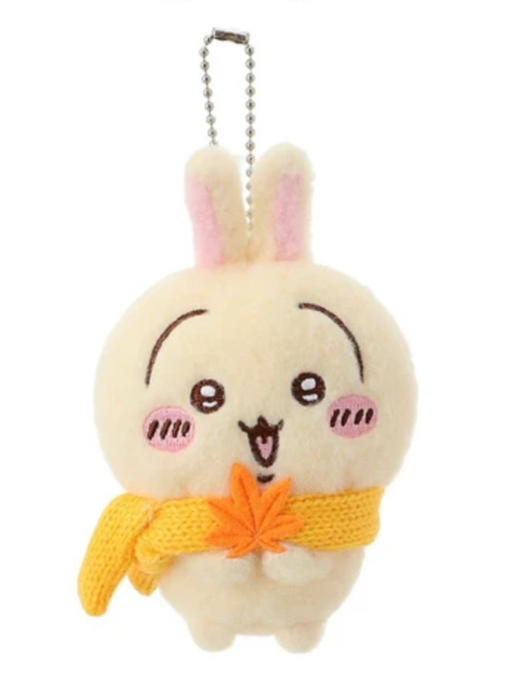 BNWT MINISO x Chiikawa Autumn Leaves Scarf Plush Keychain – Usagi